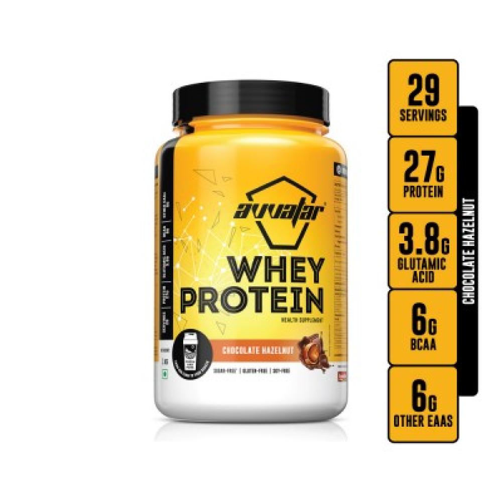 AVVATAR - WHEY PROTEIN | 1KG | CHOCOLATE HAZELNUT FLAVOUR | MADE WITH 100% FRESH COW'S MILK